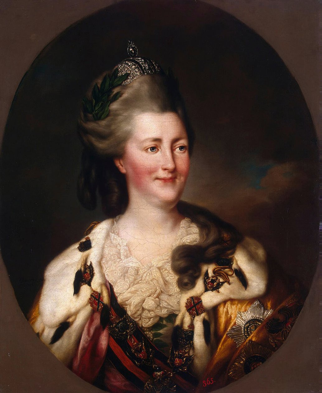 II. Katalin portréja, 1782 alkotó: Richard Brompton