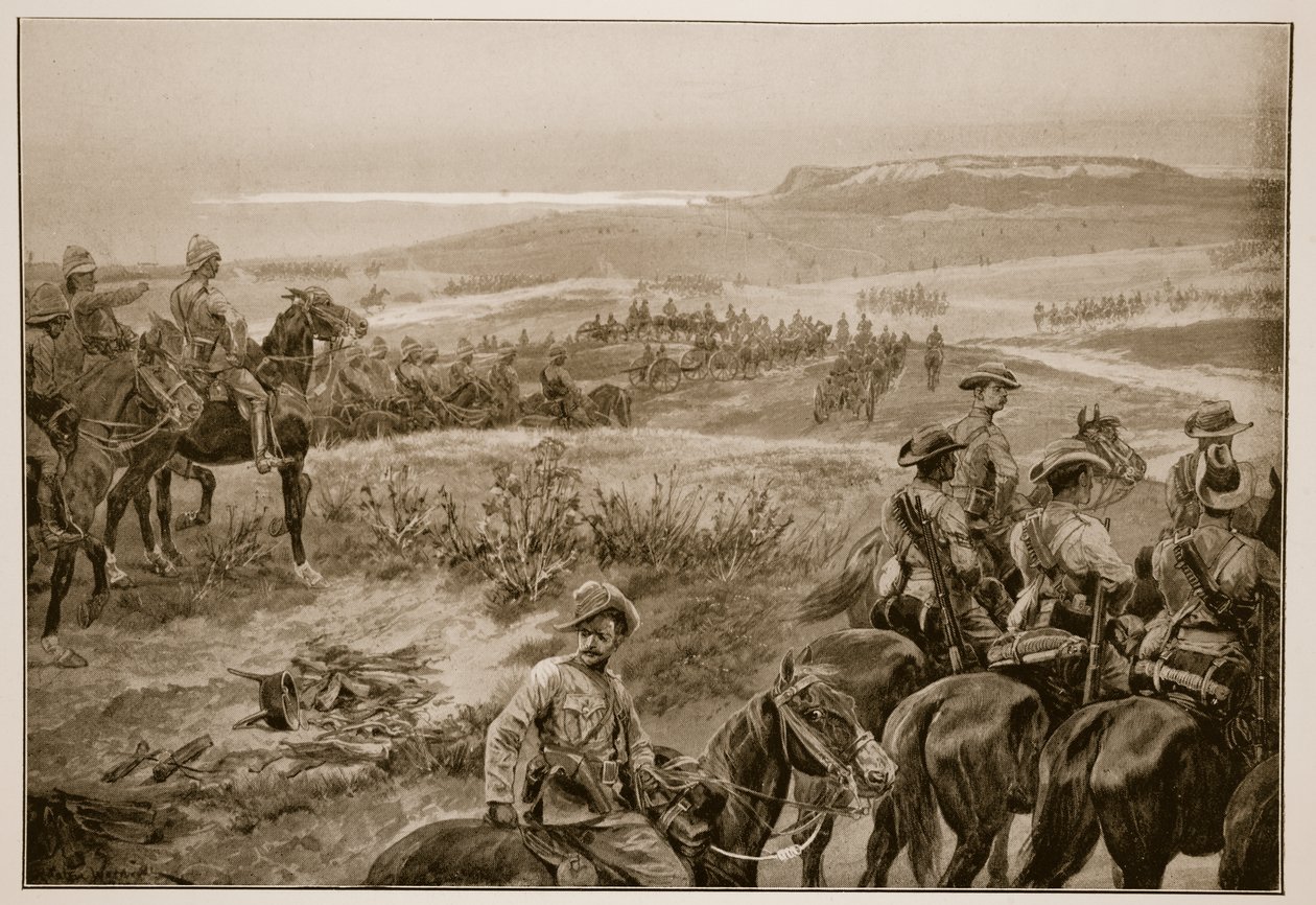 Hatályos felderítés French tábornok lovasságával Colesberg közelében alkotó: Richard Caton Woodville junior