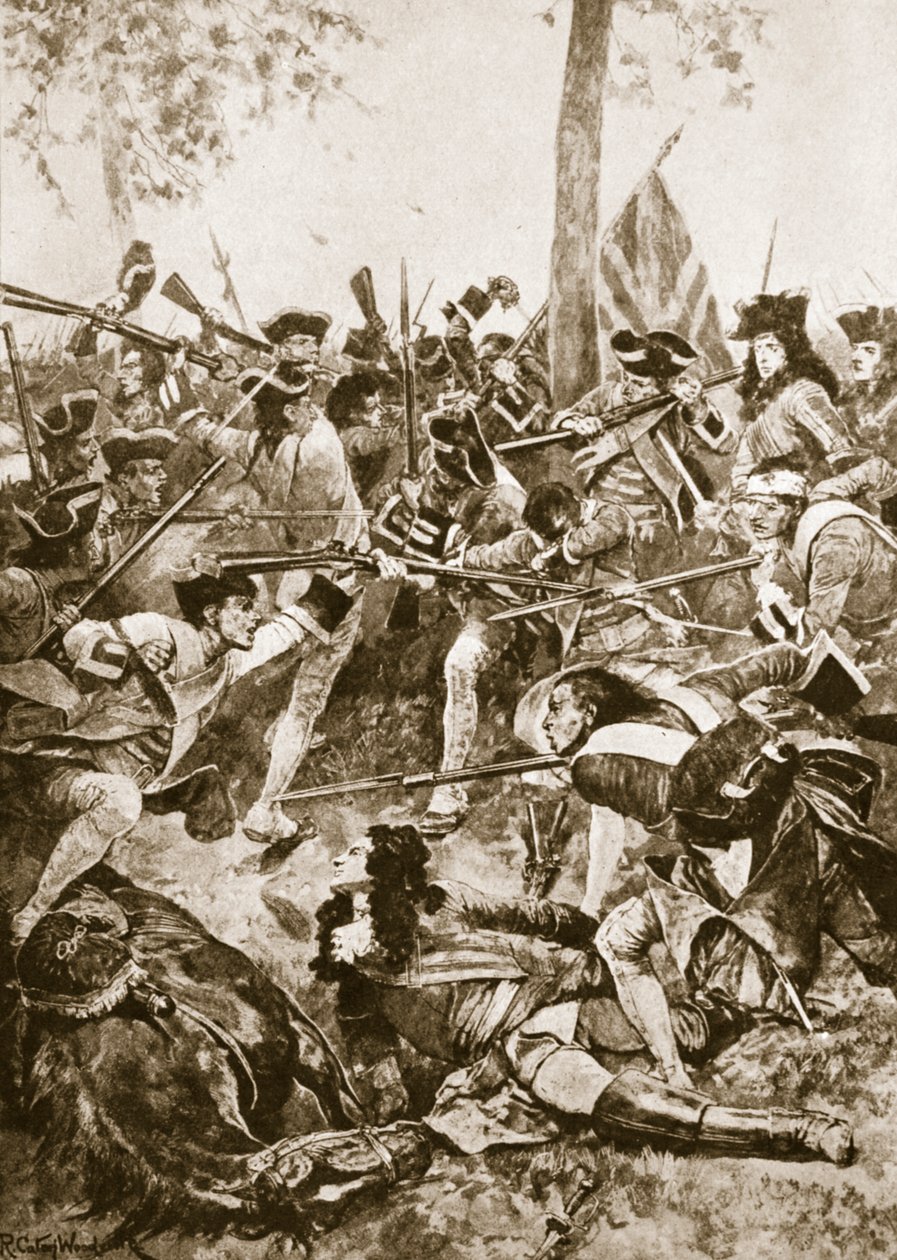 Ramillies-i csata, 1706. május 23.: Az ír ezred támadása alkotó: Richard Caton Woodville junior