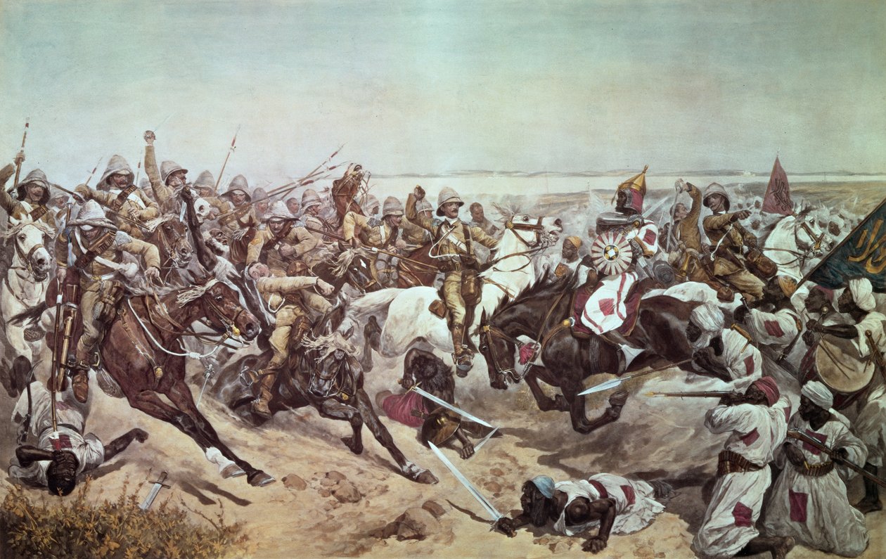 A 21. Lancers rohama Omdurmanban, 1898. szeptember 2 alkotó: Richard Caton Woodville junior