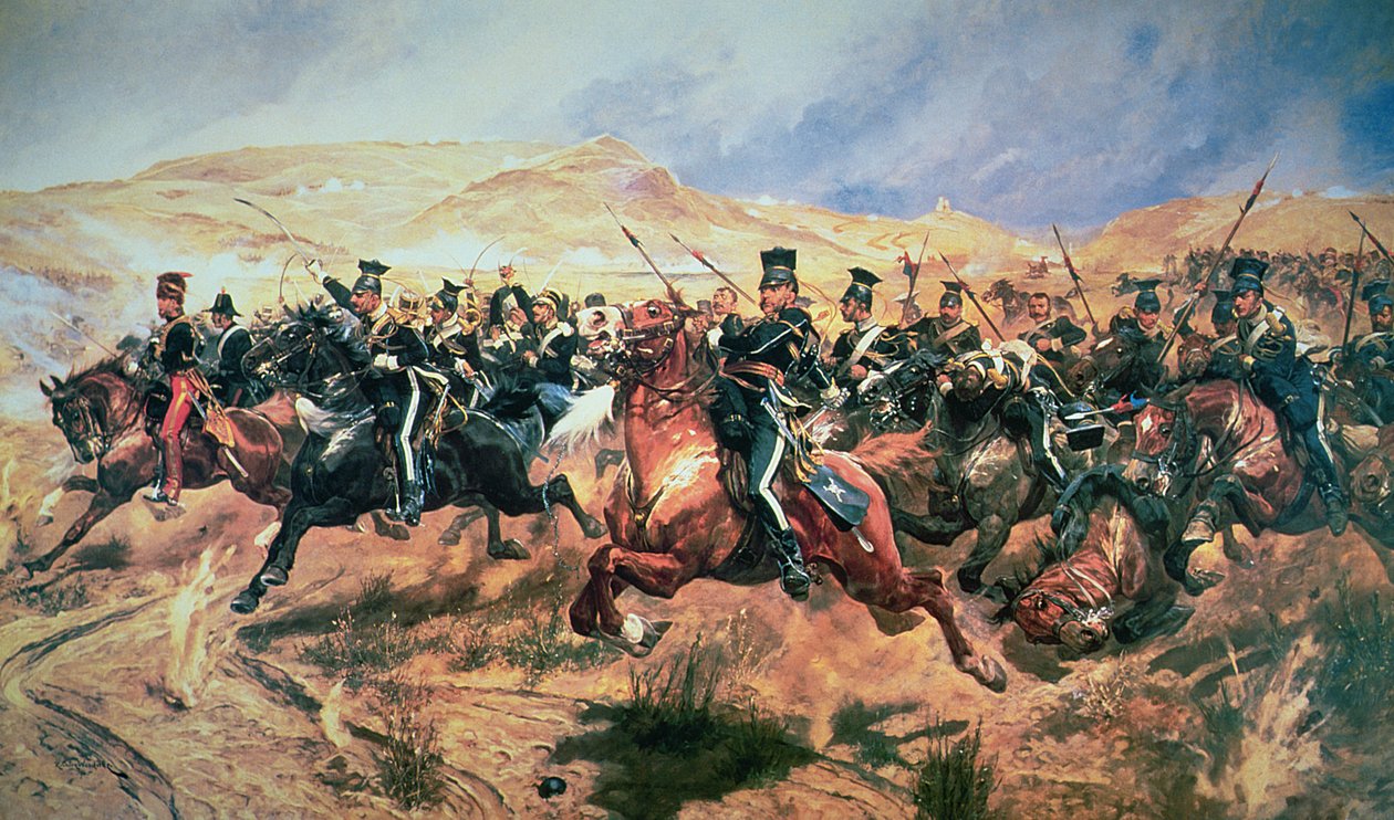 A Könnyűdandár rohama, Balaclava, 1854. október 25 alkotó: Richard Caton Woodville junior