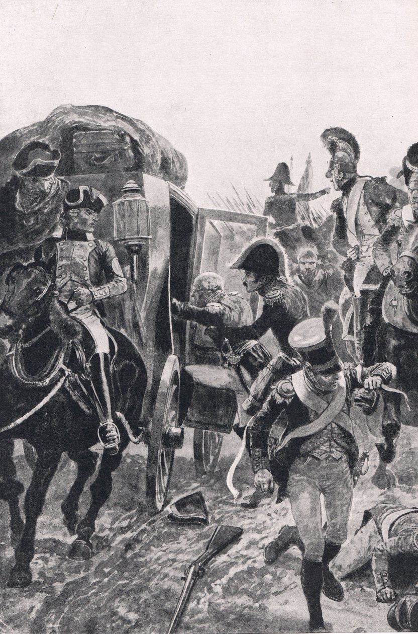 A spanyol csapatok repülése 1809. július 27-én, illusztráció a 