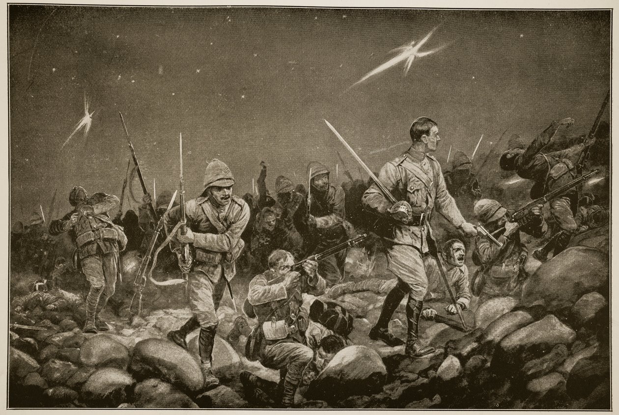 Night Sortie a Mafekingtől alkotó: Richard Caton Woodville junior