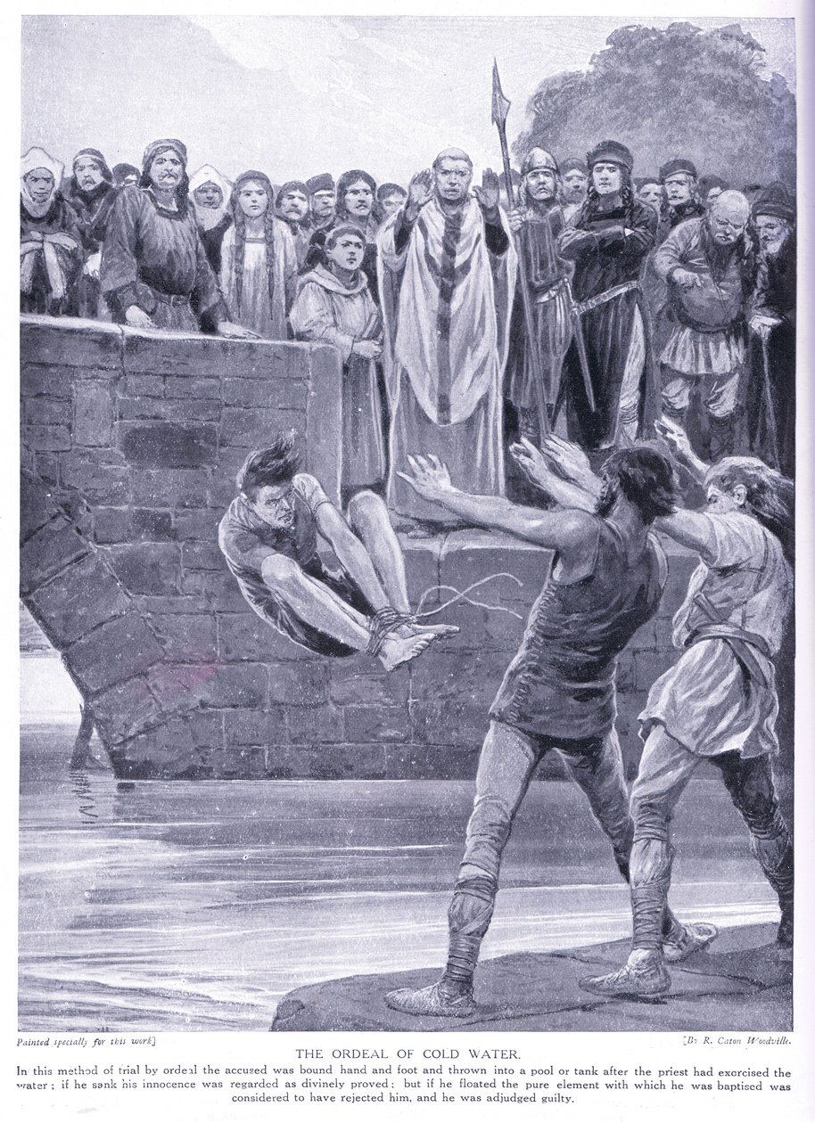 A hideg víz megpróbáltatása, 1920-as évek alkotó: Richard Caton Woodville junior