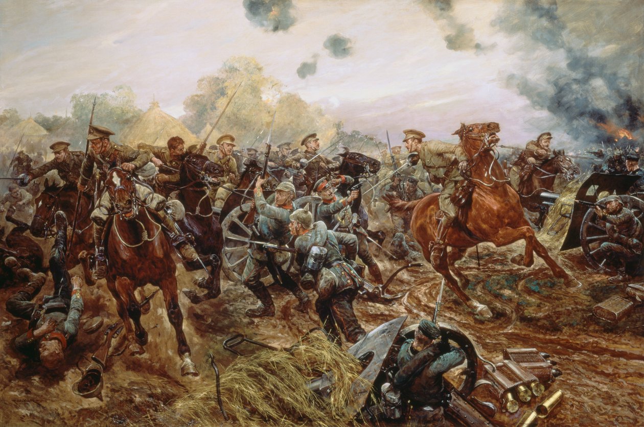Az európai háború első VC-je, 1914 alkotó: Richard Caton Woodville junior