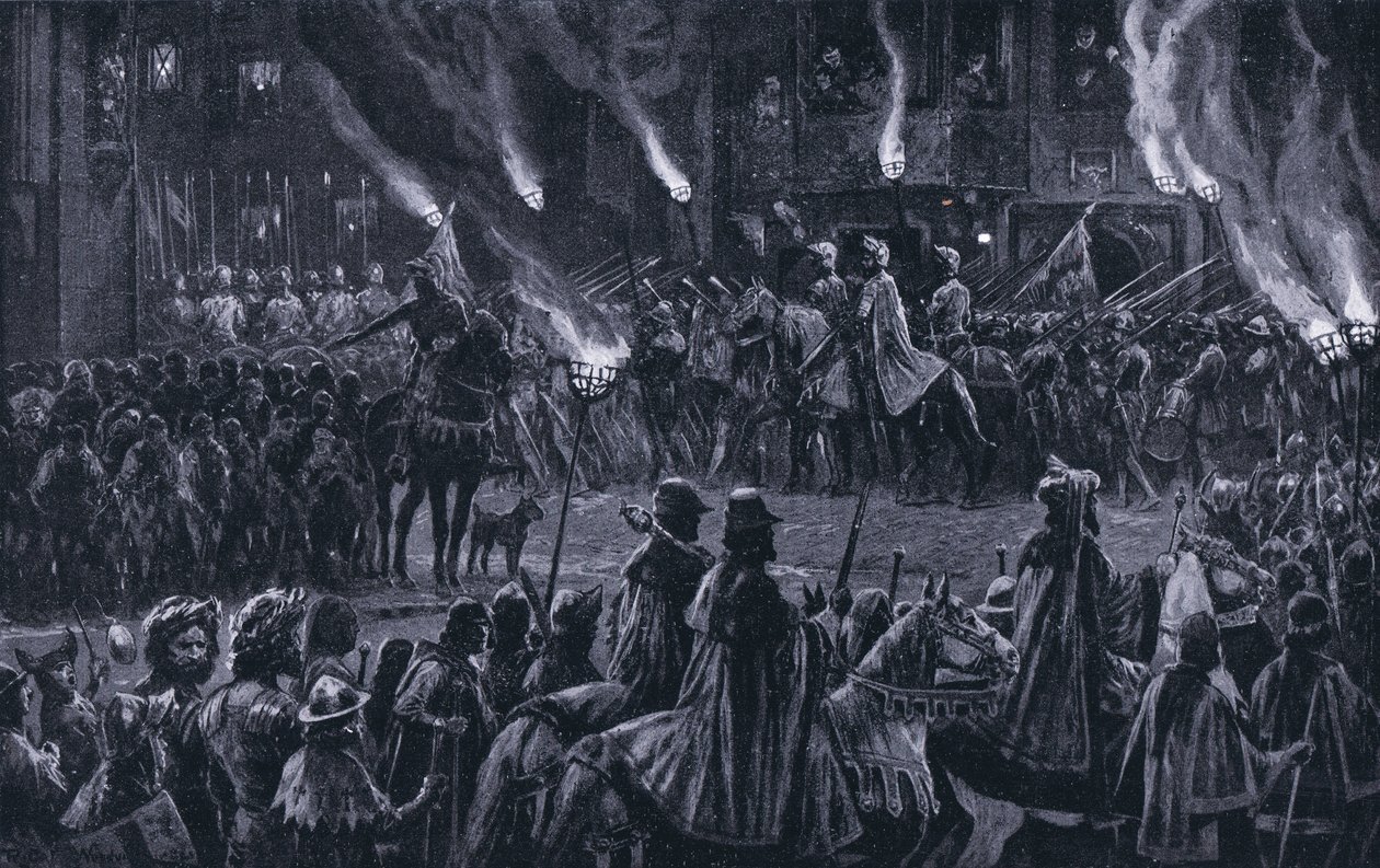 The Marching Watch, 1920-as évek alkotó: Richard Caton Woodville junior