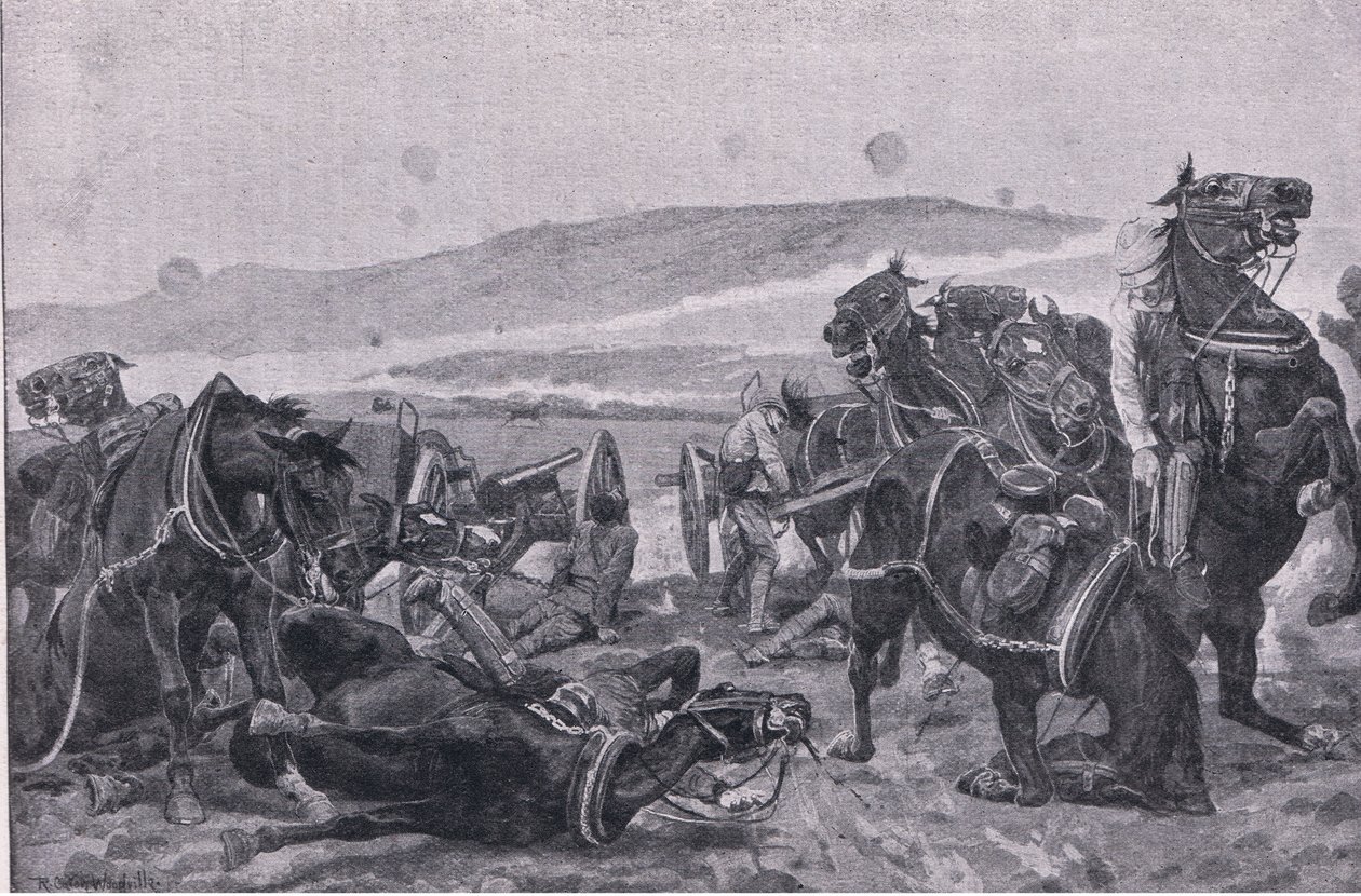 A colensói csata: fegyvereink elvesztése alkotó: Richard Caton II Woodville