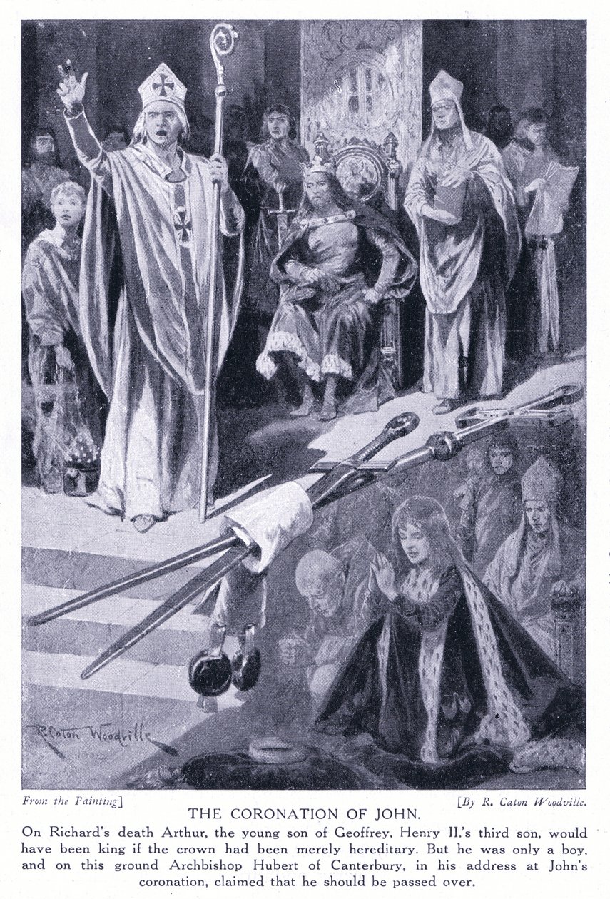 János koronázása, 1920-as évek alkotó: Richard Caton Woodville junior