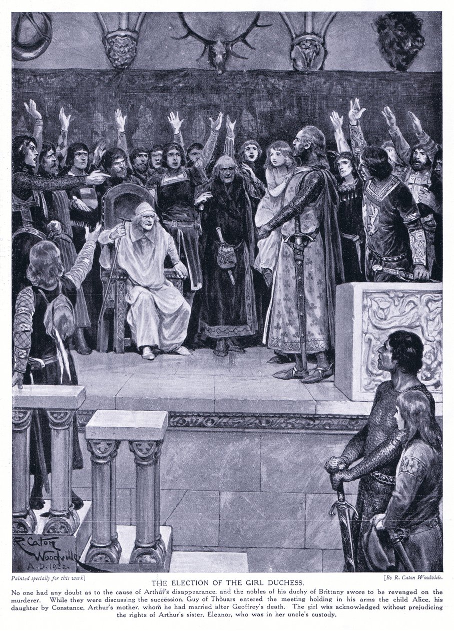 A lány hercegnő megválasztása, 1920-as évek alkotó: Richard Caton Woodville junior