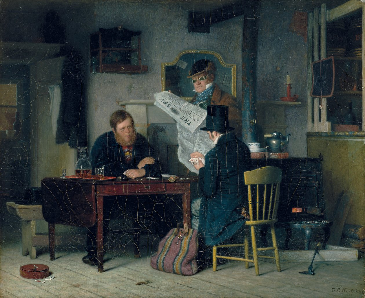 A színpadra várva, 1851 alkotó: Richard Caton Woodville