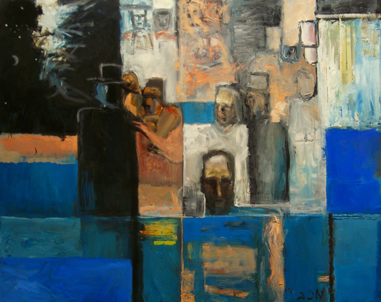 Júda és Bnai Izrael belép a tengerbe, 1999 alkotó: Richard Contemporary Artist Mcbee
