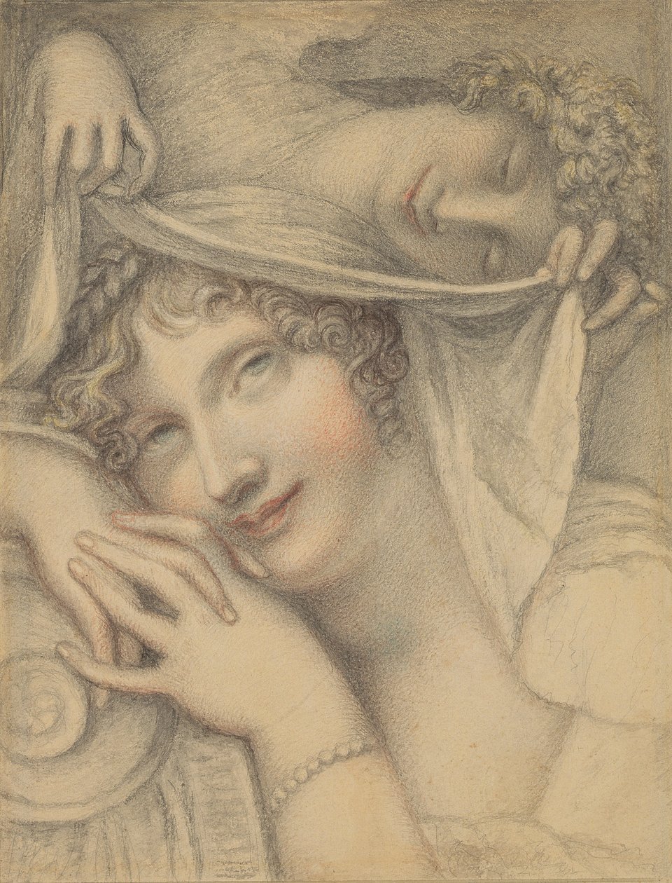 Mrs. Udy portréja vagy „Az alvás által ölelt szépség”, 1804 körül (wc ceruzával, papíron) alkotó: Richard Cosway