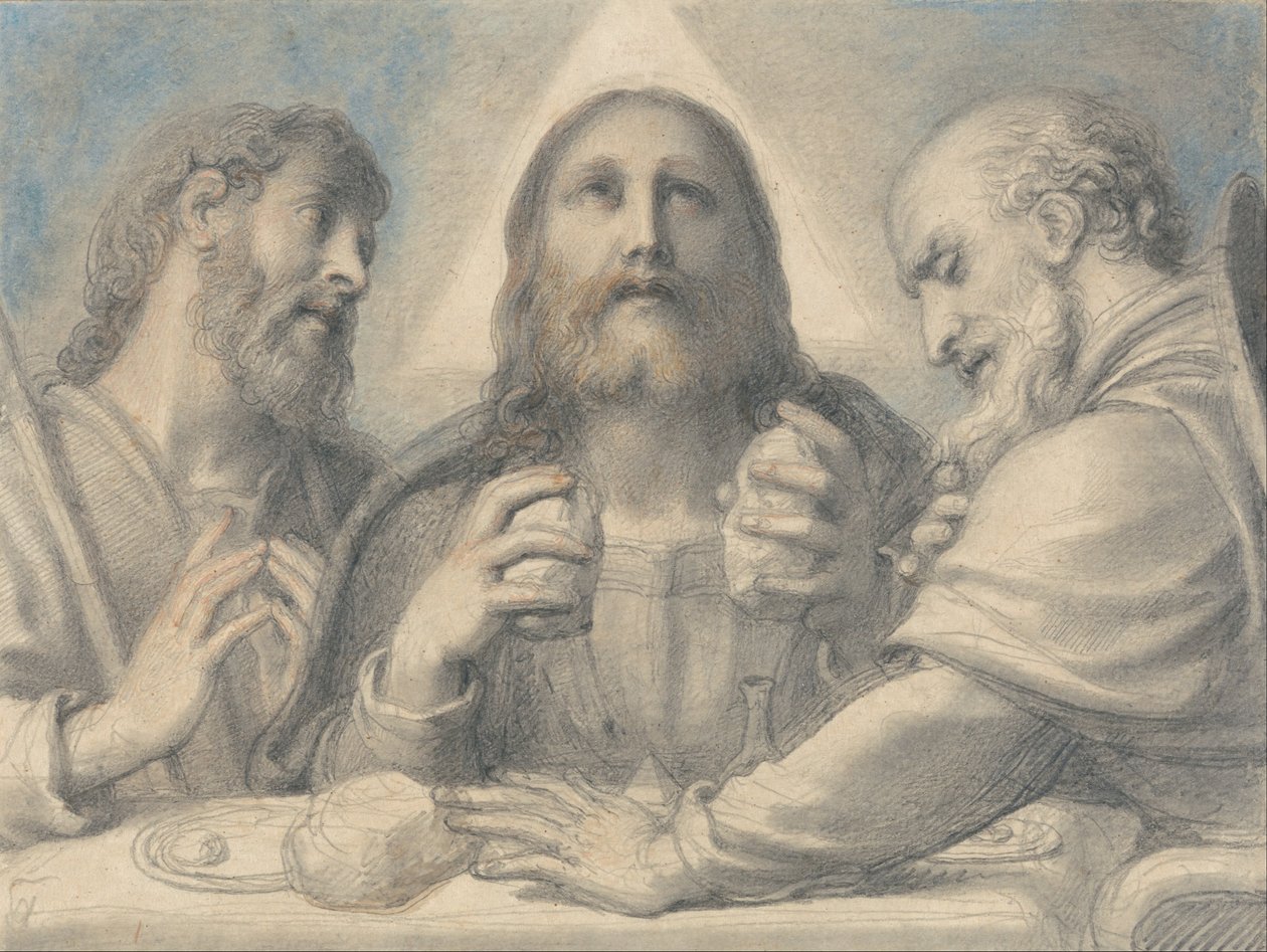 Emmausi vacsora alkotó: Richard Cosway