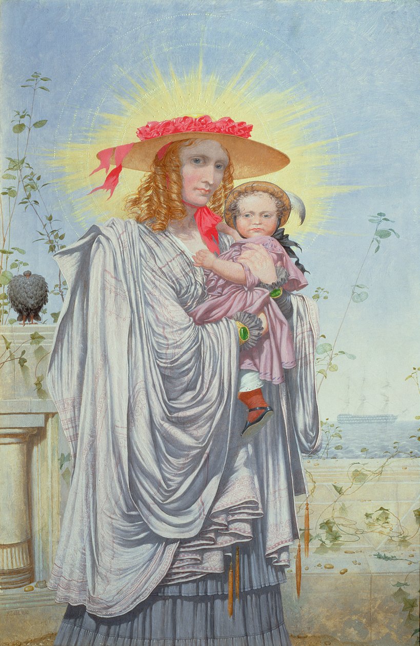 Anya és gyermeke, 1860 alkotó: Richard Dadd
