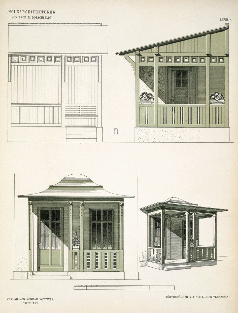 Architecture in Wood, 1900 körül alkotó: Richard Dorschfeldt