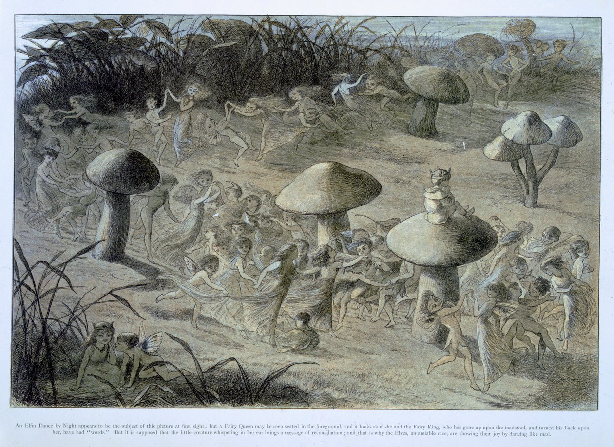 Tündértánc éjjel, illusztráció az "In Fairyland" című kötetből: A Series of Pictures from the Elf-World