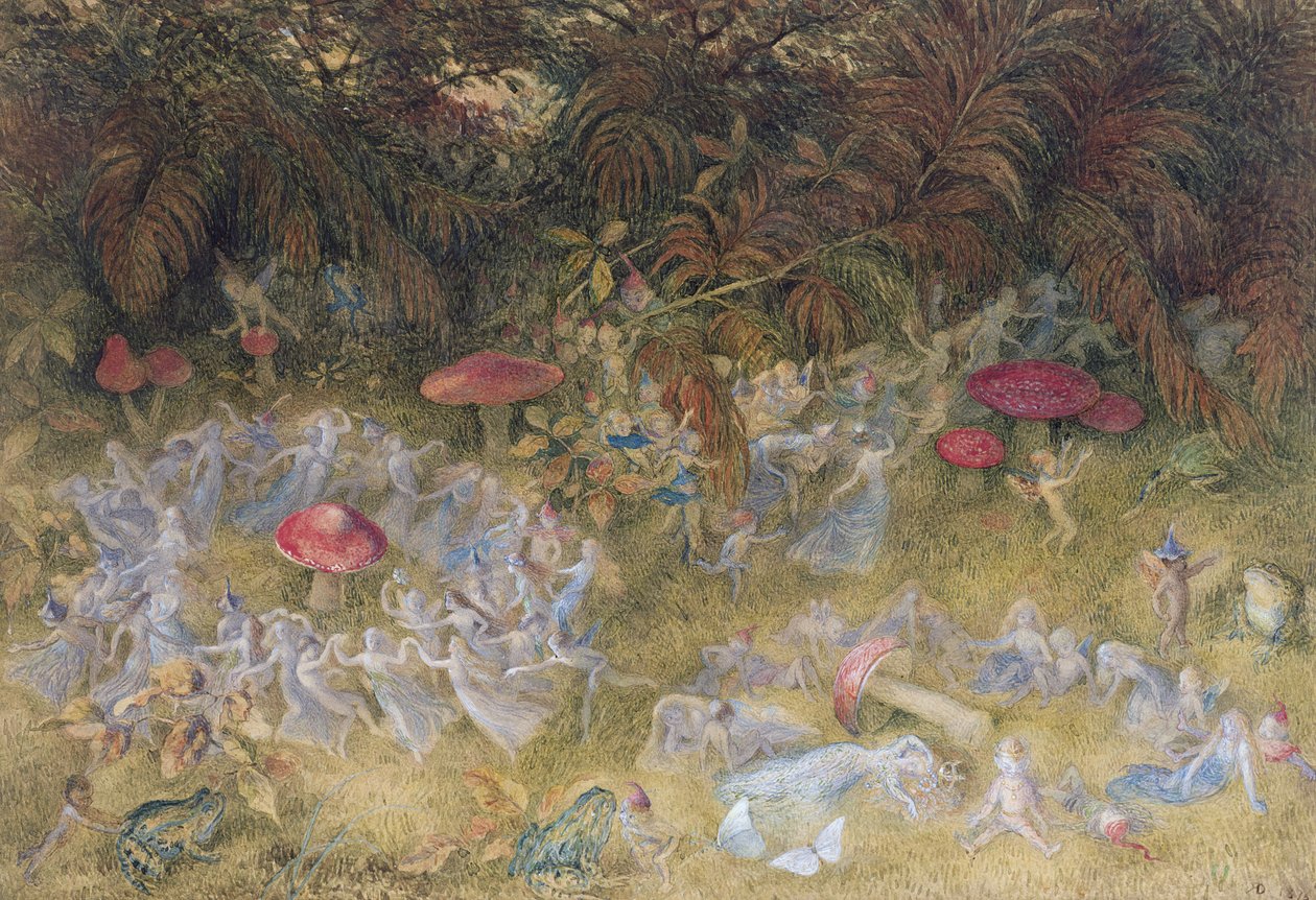 Tündérgyűrűk és gombagombák, 1875 alkotó: Richard Doyle