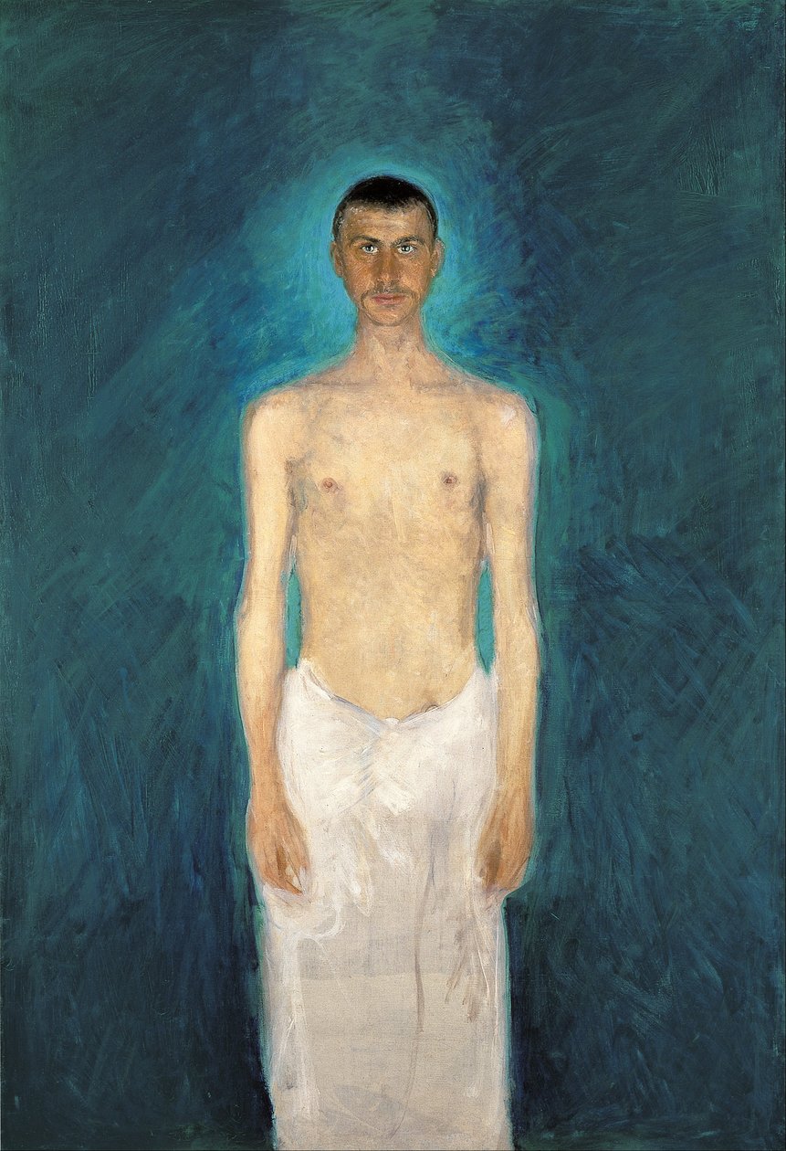Félmeztelen önarckép alkotó: Richard Gerstl