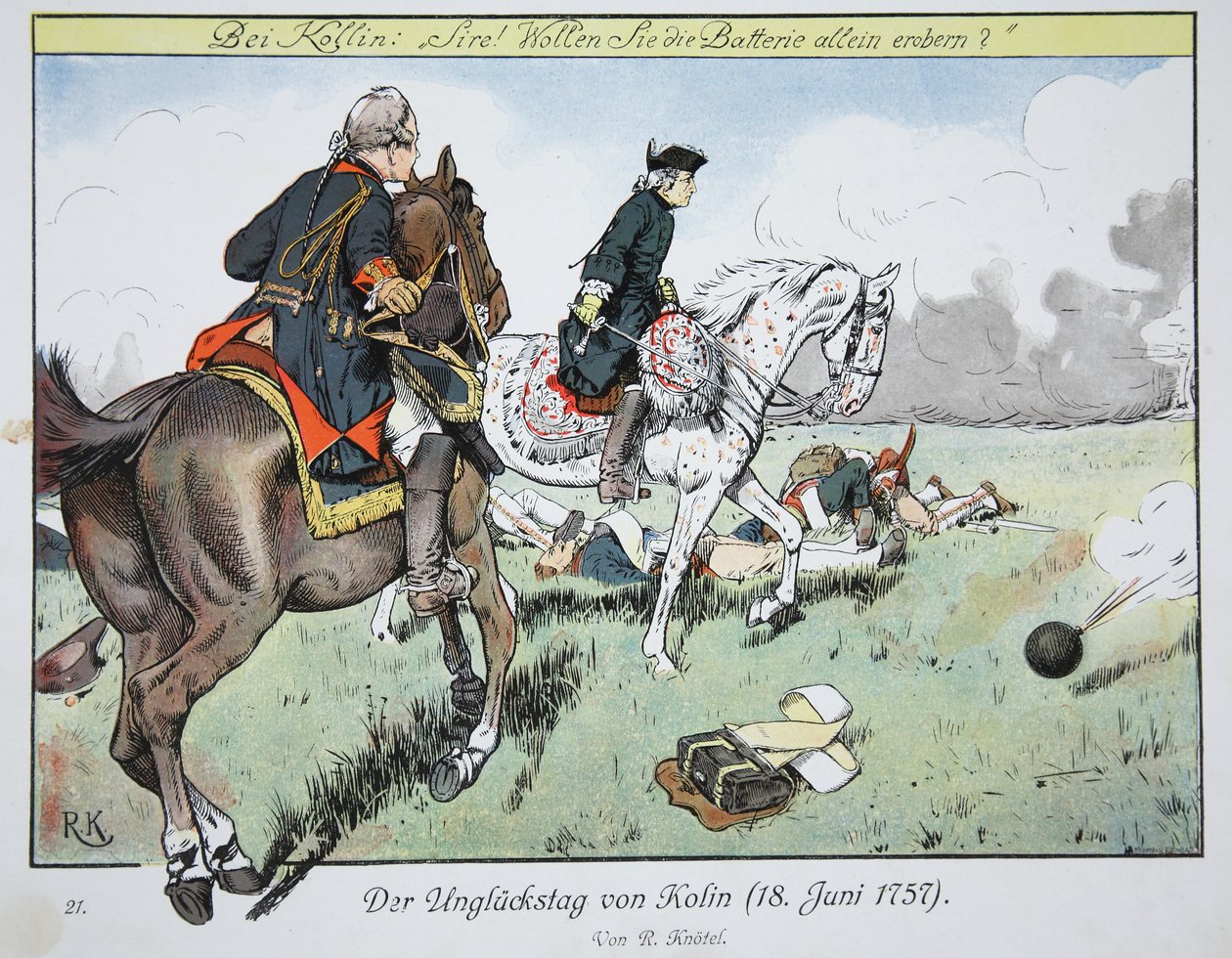 Kolin végzetes napja, 1757. június 18. alkotó: Richard Knoetel