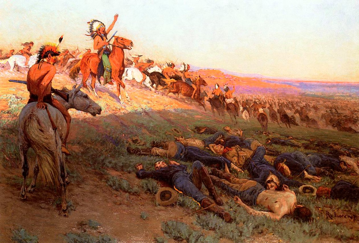 Custers Last Stand, 1914 körül alkotó: Richard Lorenz