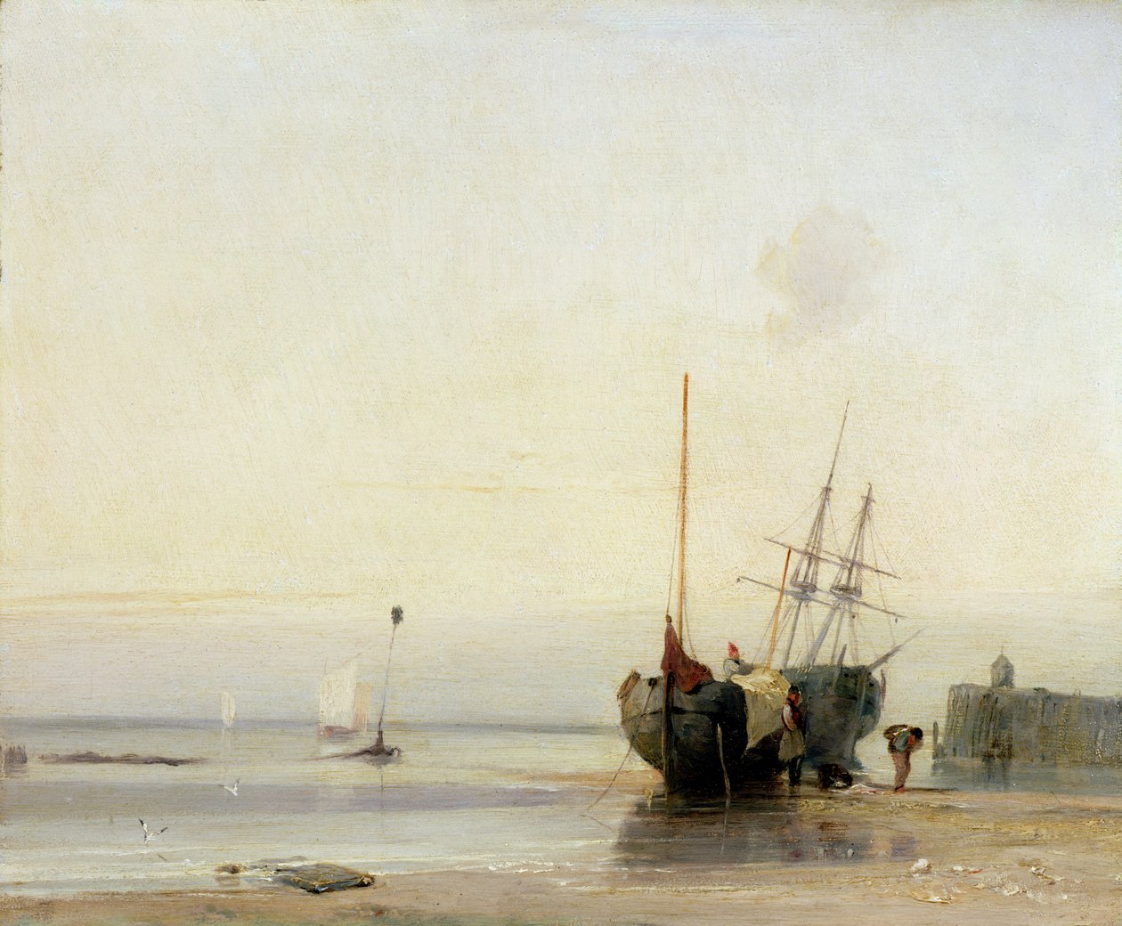 Calais móló, 1823-24 körül alkotó: Richard Parkes Bonington