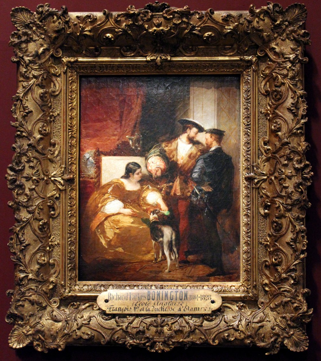 I. Ferenc, V. Károly és Etampes hercegné alkotó: Richard Parkes Bonington