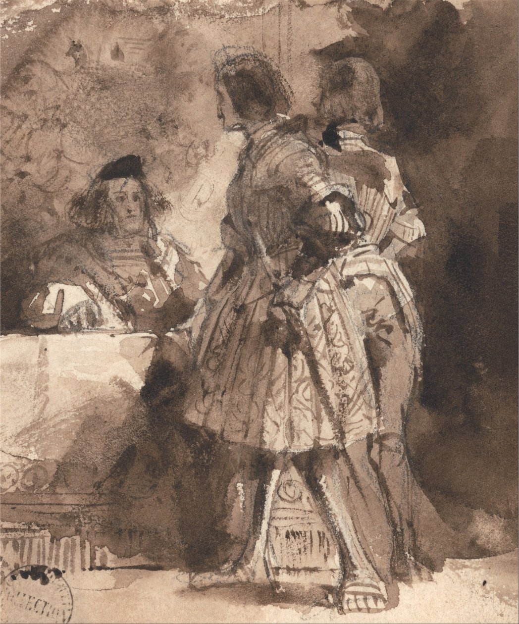 Goetz von Berlichingen a császári bíró előtt alkotó: Richard Parkes Bonington
