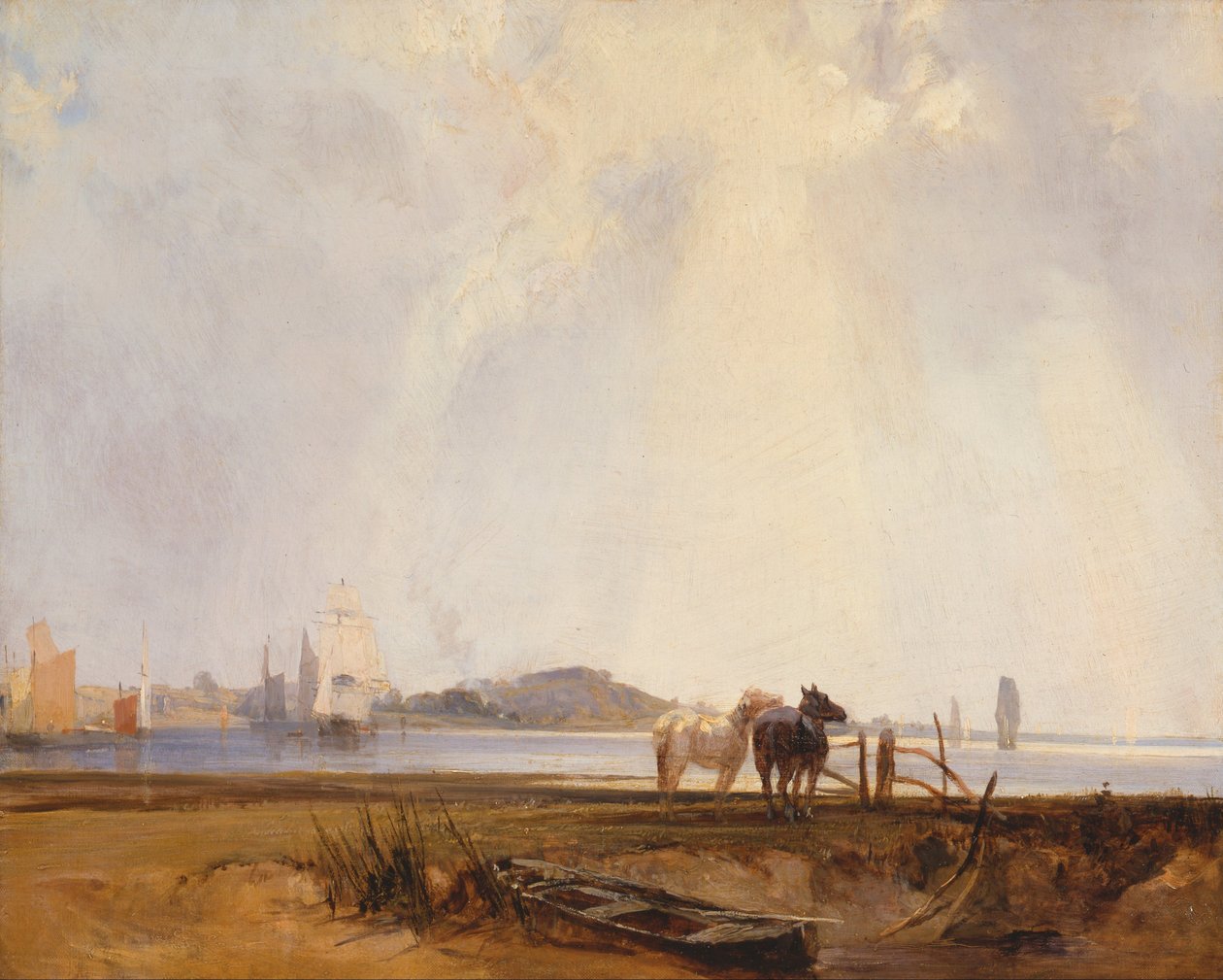 Táj Quilleboeuf közelében, Franciaország alkotó: Richard Parkes Bonington