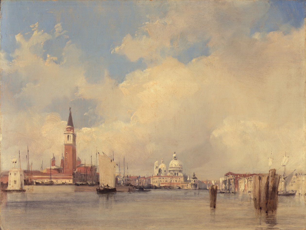 Velencei látkép, San Giorgio Maggiore, 1826 alkotó: Richard Parkes Bonington
