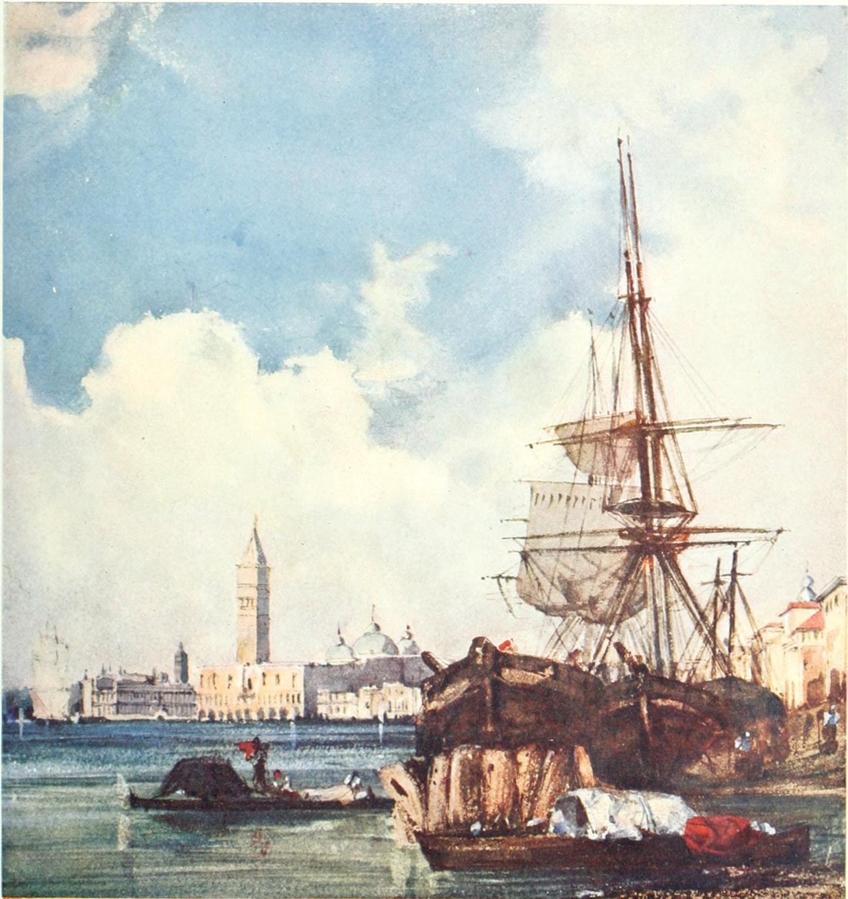 Velence kilátása alkotó: Richard Parkes Bonington