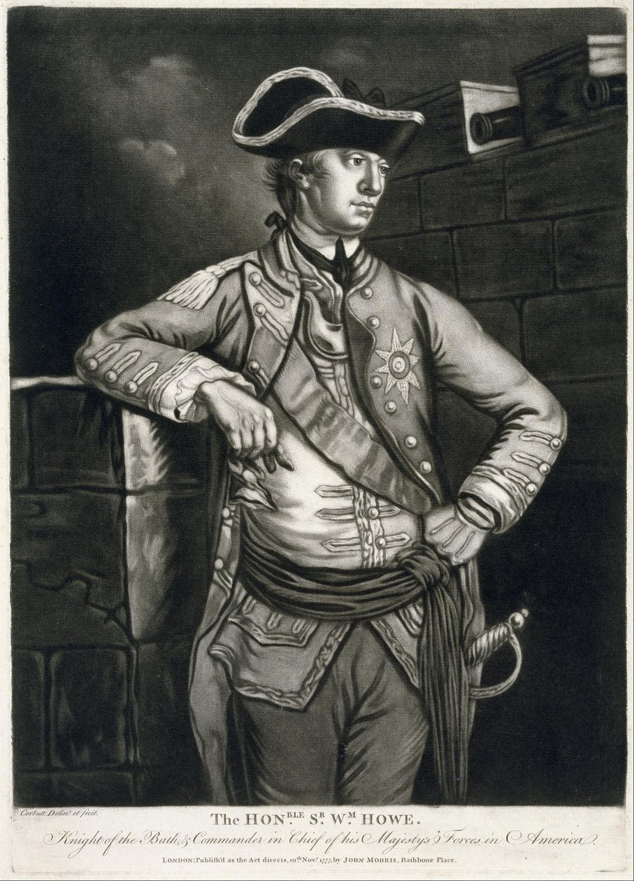A Honble. Id. Wm. Howe, a fürdő lovagja, és őfelsége haderőinek főparancsnoka Amerikában ... alkotó: Richard Purcell