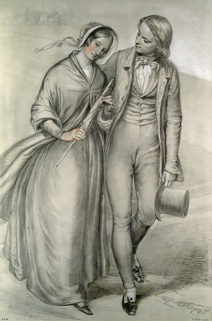 Az esküvő reggel – Az indulás, 1846 körül alkotó: Richard Redgrave
