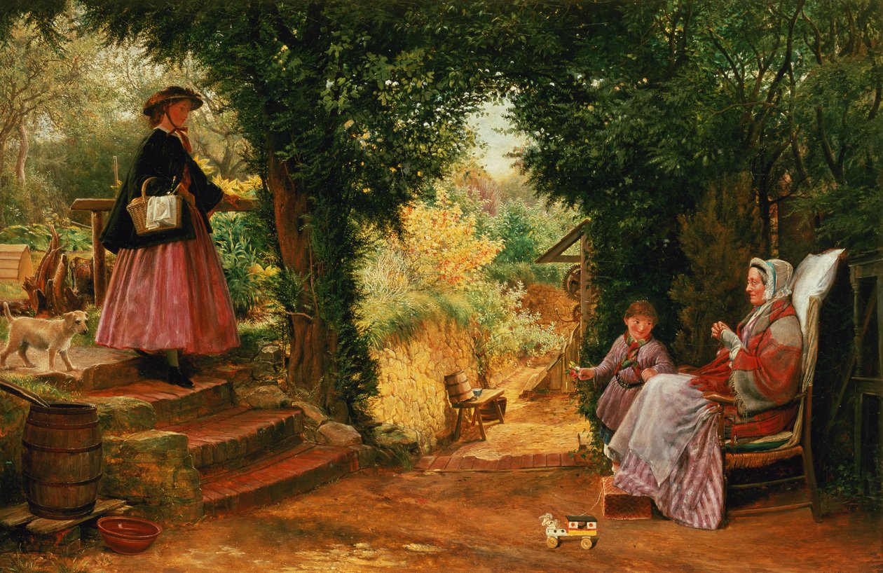 Young Lady Bountiful (olaj) alkotó: Richard Redgrave