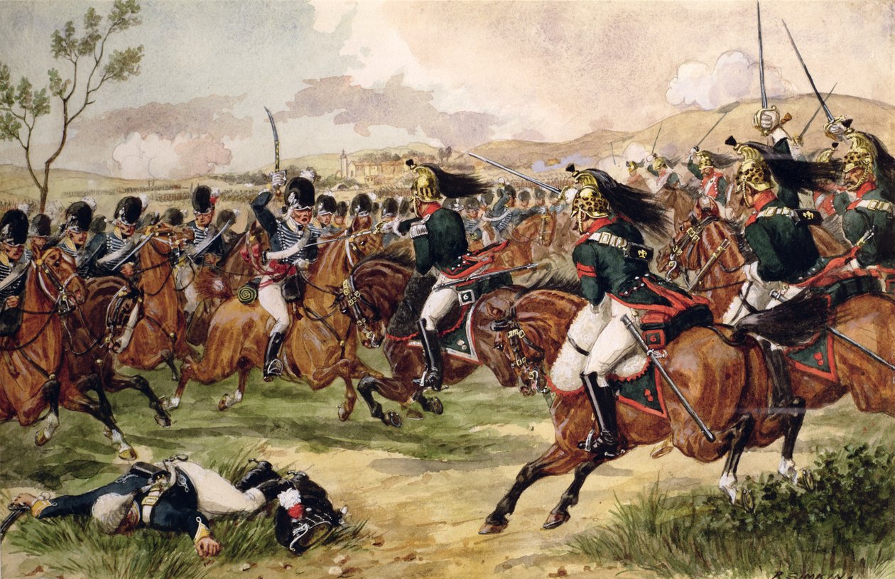 A 20. könnyű dragonyosok a vimeirói csatában, 1808. augusztus 21. alkotó: Richard Simkin