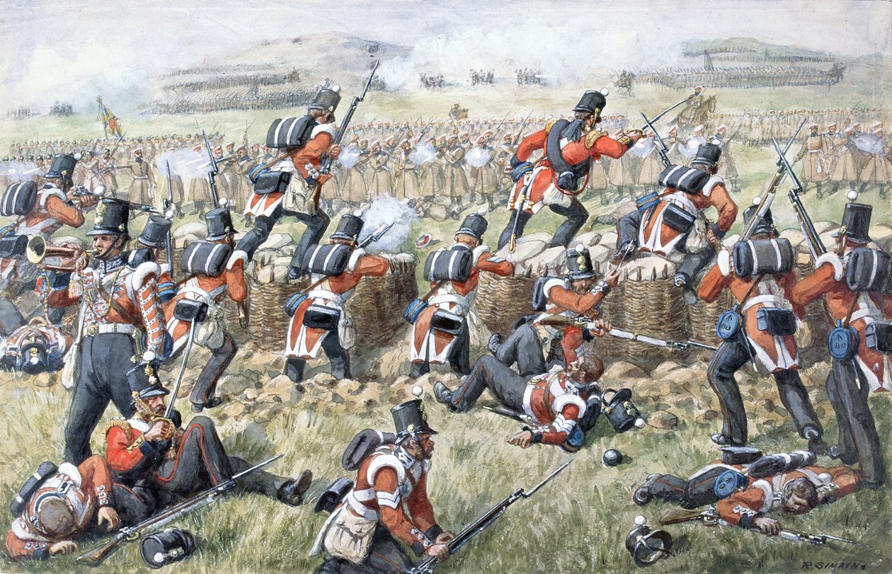 A 23. walesi királyi ezred az almai csatában 1854. szeptember 20-án alkotó: Richard Simkin