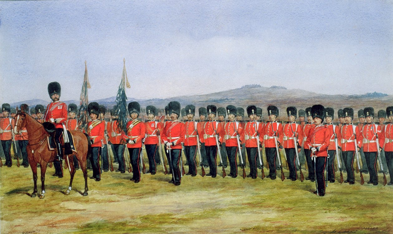 A Királyi Fusiliers, 1876 alkotó: Richard Simkin