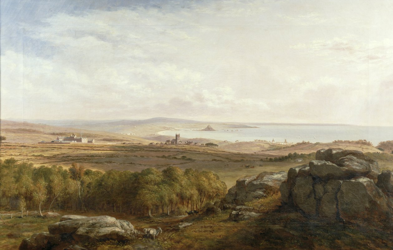 Kilátás Madron Carnból, 1836 alkotó: Richard Thomas Pentreath