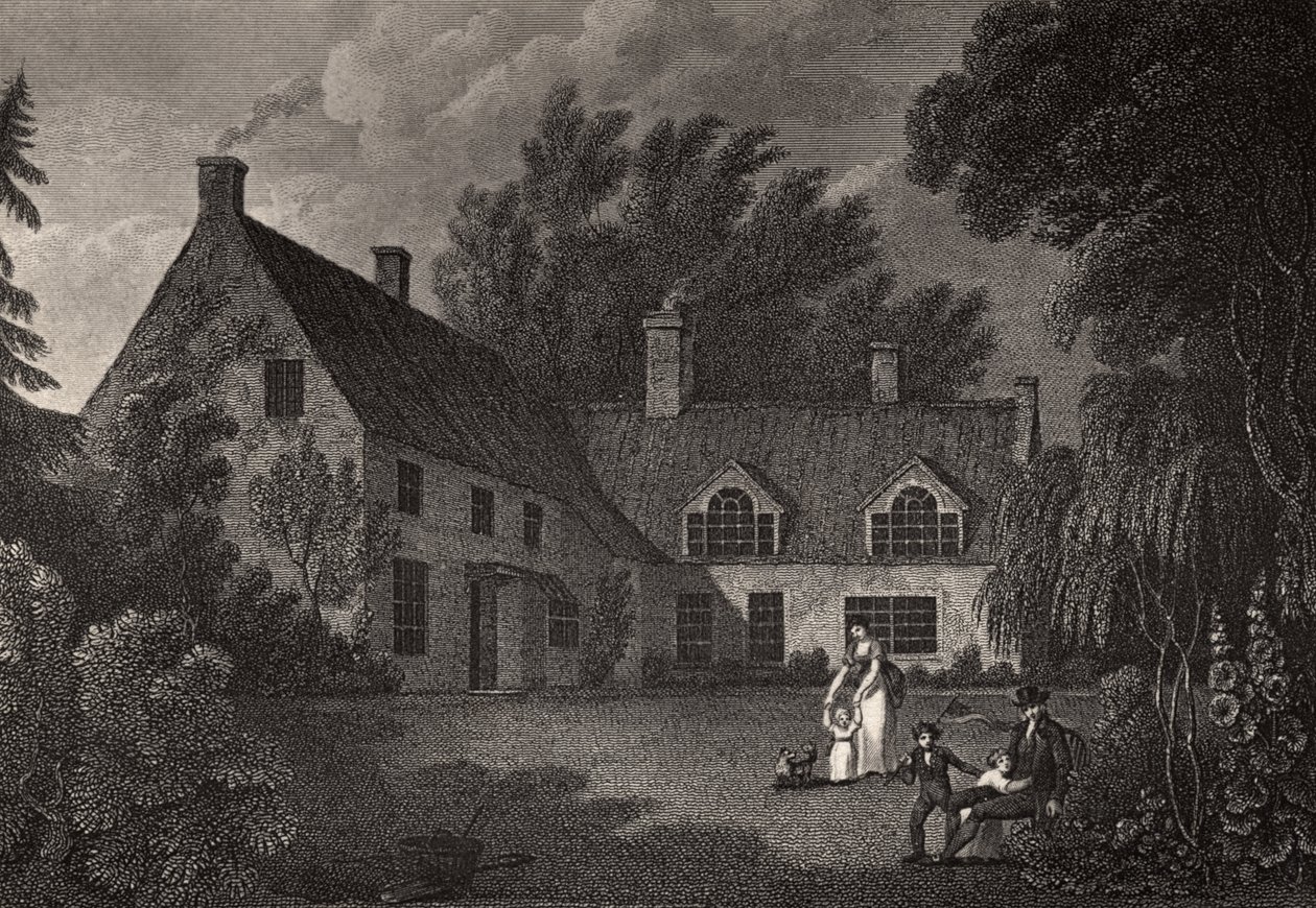 Nelson szülőhelye, illusztrációja Robert Southey (1774-1843) „The Life of Nelson” című művéből, amely először 1813-ban jelent meg alkotó: Richard Westall