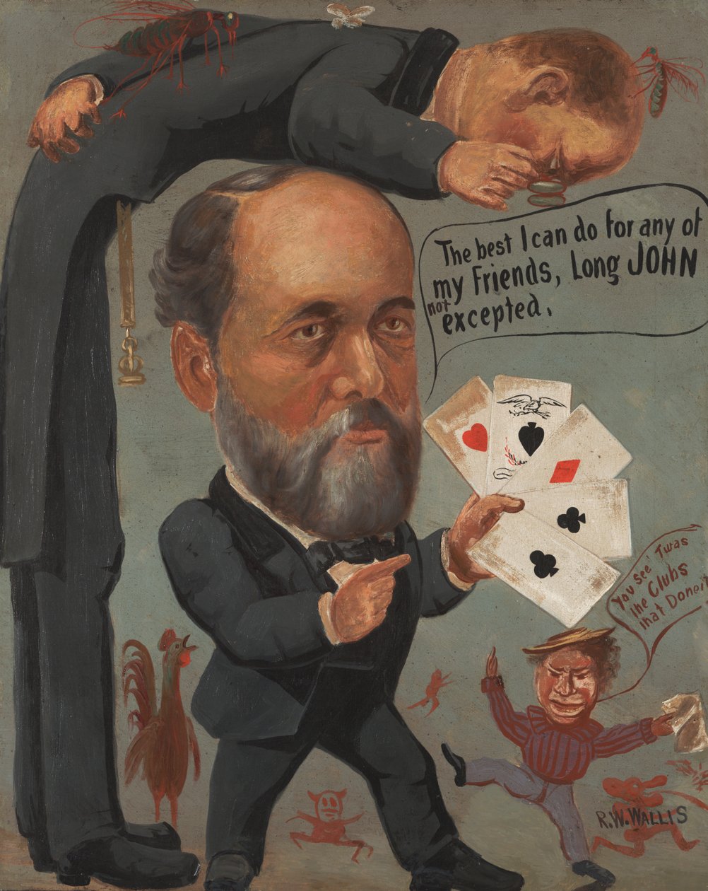 Charles Benjamin Farwell karikatúrája, 1885-90 alkotó: Richard William Wallis