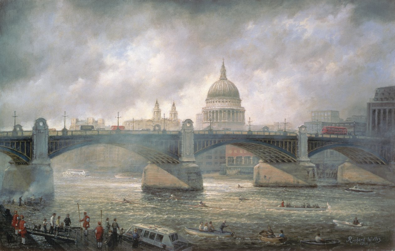 Szent Pál székesegyház a Southwark Bankból, Doggett kabát- és jelvényverseny folyamatban alkotó: Richard Willis