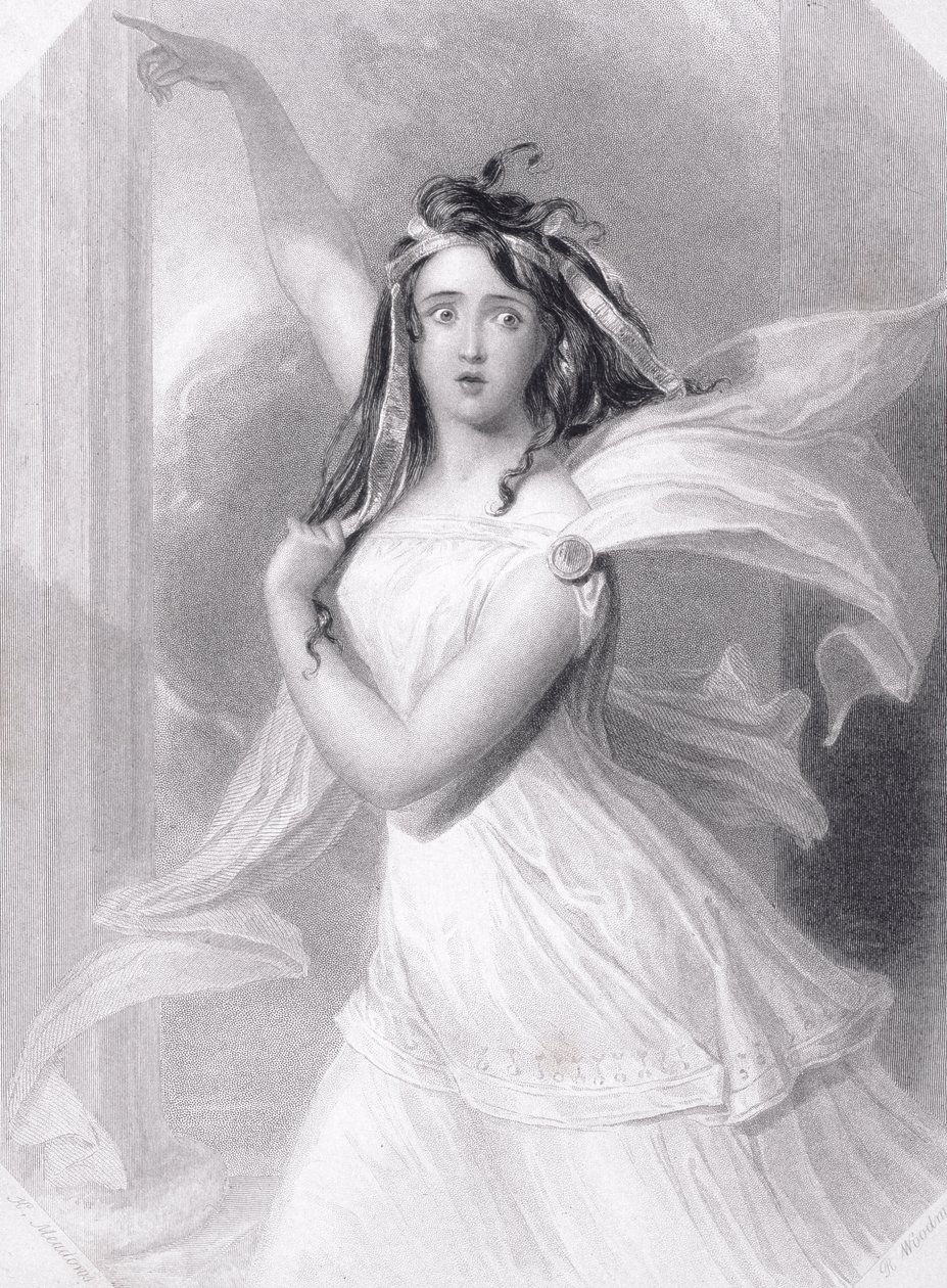 Cassandra, Priamosz lánya, 1845 körül alkotó: Richard Woodman