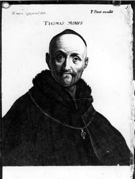 Thomas More (1478-1535) portréja, amelyet Peter Stent metszett (fl.1642-65) alkotó: Richard Gaywood