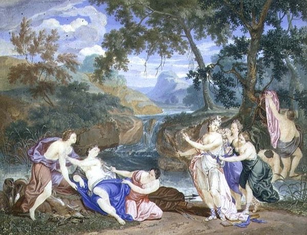 Diana és Callisto alkotó: Richard van Orley