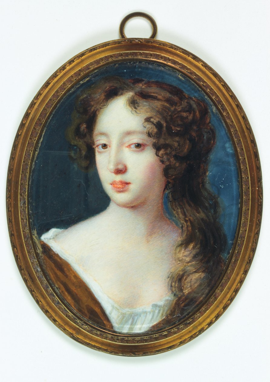 Lady Elizabeth Percy, Ogle grófnője (akvarell elefántcsonton) alkotó: Richard  Gibson