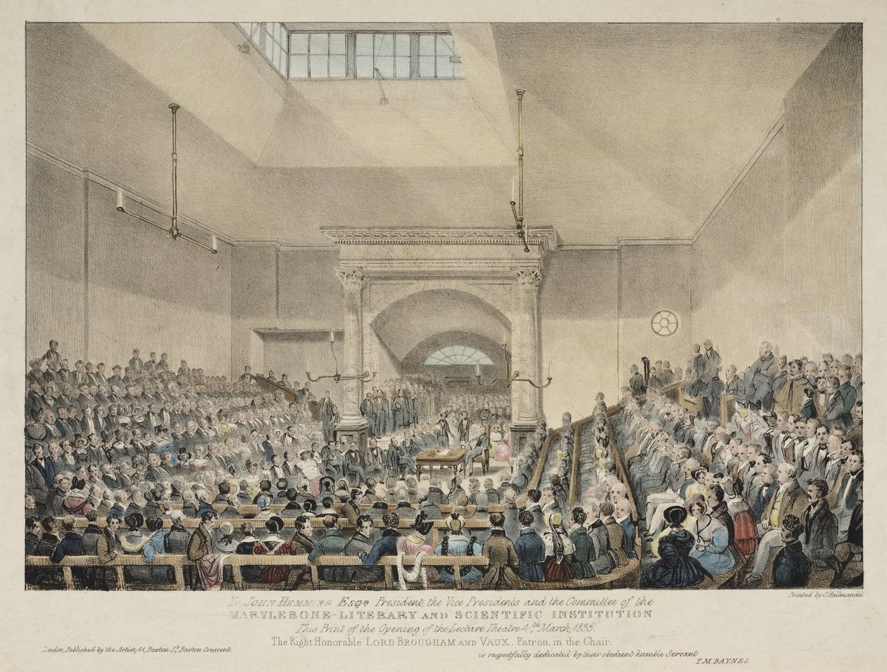 A Lecture Theatre megnyitása a londoni Marylebone-ban alkotó: John Pardon