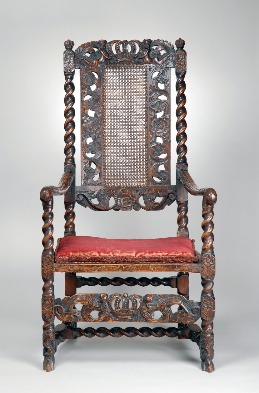 Fotel, 1680 körül (dió) alkotó: Richard (attr. to) Price