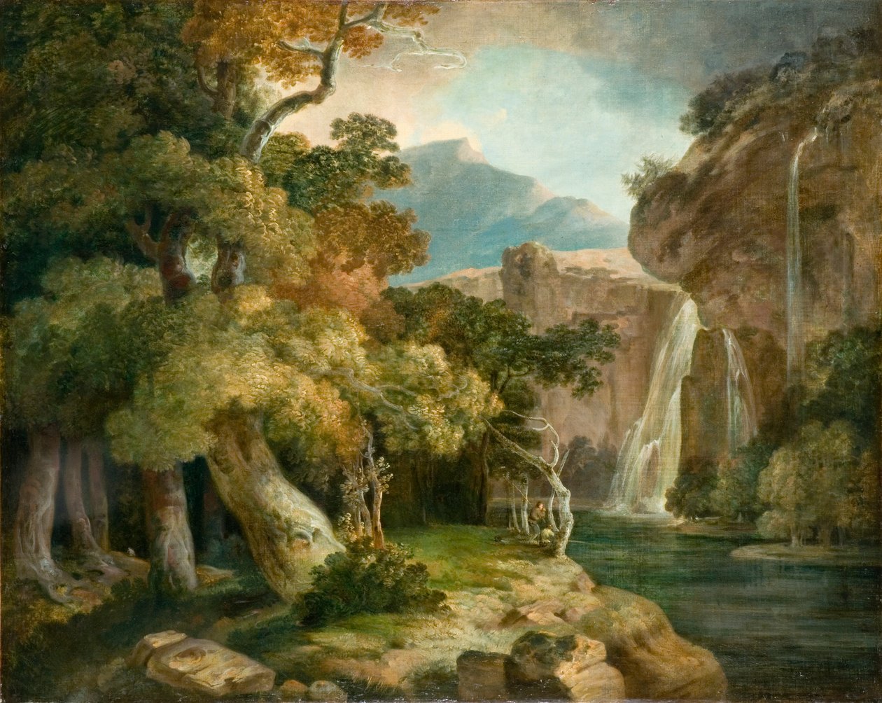 Folyó Penegoesnél (olaj, vászon) alkotó: Richard (style of) Wilson