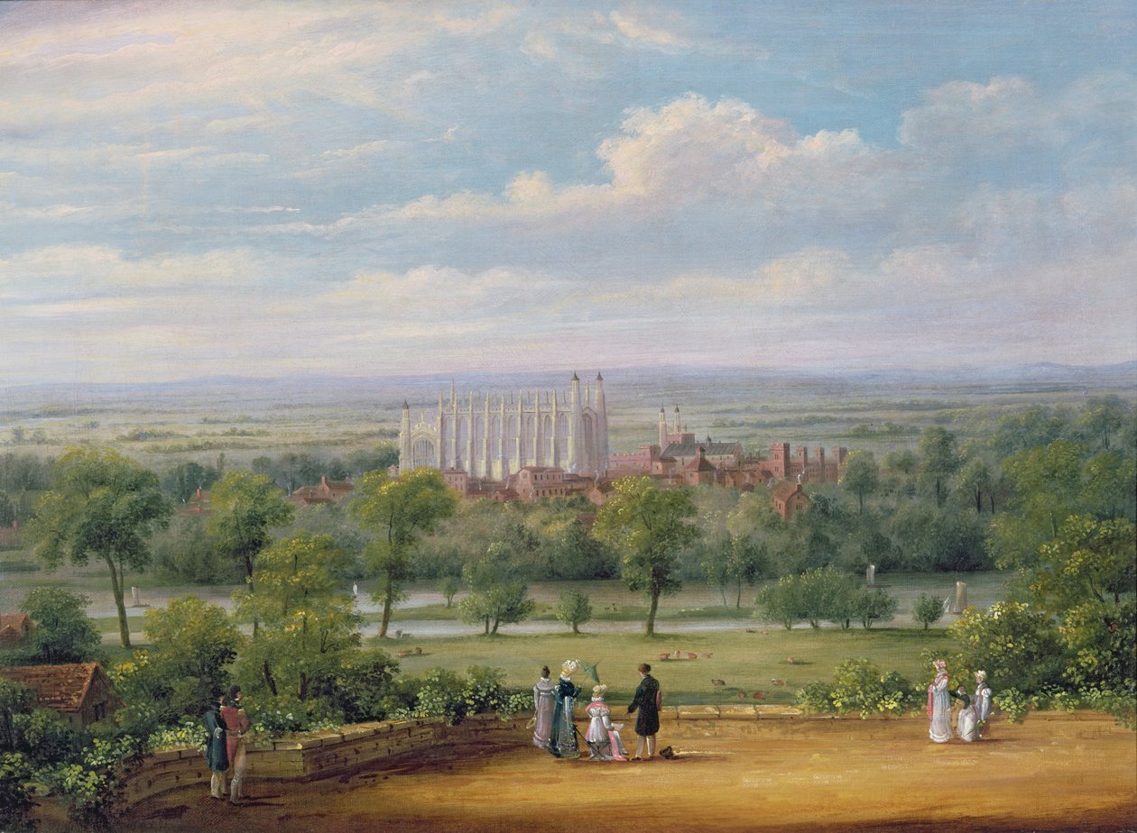 Az Eton College a windsori kastély teraszáról alkotó: Richard Bankes Harraden