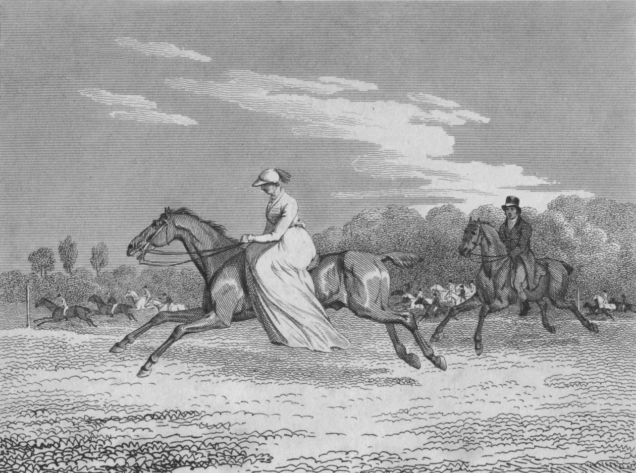 The Lady at Egham Races, 1810 alkotó: Richard Barrett Davis
