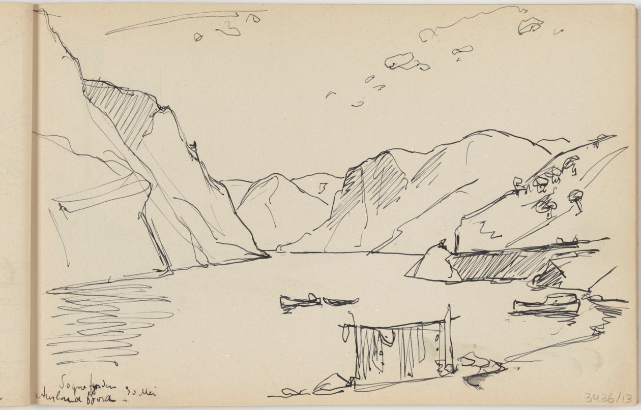 Sognefjord Aurlandsfjord alkotó: Richard Baseleer